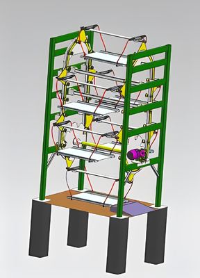 Zindywidualizowany pionowy system parkowania obrotowego 6 poziomów Parking obrotowy