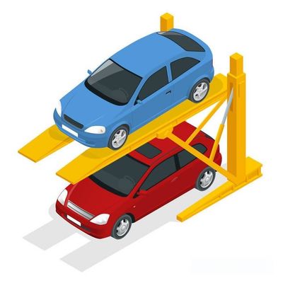Powierzchnia pochylająca prosty parking Efektywne wykorzystanie małych miejscowości